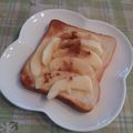 オレンジリング's cooksnap of when they made りんごはちみつシナモントースト.