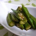 ピンクのたまご's cooksnap of when they made オクラだけ～.