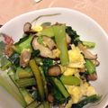 こけぴよー's cooksnap of when they made ふわふわ卵入り小松菜とベーコン炒め.