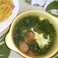 2児ママみきてぃ's cooksnap of when they made 給食★ふわふわ卵とウインナーのスープ.