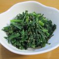 daikanon's cooksnap of when they made 簡単✌ 麺つゆで春菊の胡麻和え.