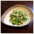 ☆かとりーぬ☆'s cooksnap of when they made オクラと水菜の梅和え.