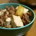 haruku221's cooksnap of when they made 豚生姜焼豆腐丼.