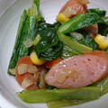しもきゅう's cooksnap of when they made お弁当に！ソーセージと小松菜のカレー炒め.