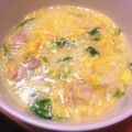 mina0722f's cooksnap of when they made 水菜と鶏もも肉の玉子粥.