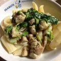 べる5's cooksnap of when they made ほうれん草とチキンのクリームパスタ.