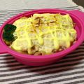 ゆうぽよ's cooksnap of when they made 豆腐味噌マヨグラタン.