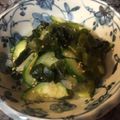 Mamaof4's cooksnap of when they made 箸が止まらない！キュウリとわかめのナムル.