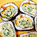 ma_mi's cooksnap of when they made 節分の飾り巻き寿司☆赤鬼青鬼☆恵方巻きも.