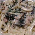 kucina's cooksnap of when they made うどんでアレンジ♥フェットゥチーネ風.