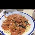 ゆうこ219's cooksnap of when they made きのことツナの【クリームトマトパスタ】.