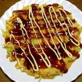 ★☆まーちゃん☆★'s cooksnap of when they made 減量の為の蜜柑皮＊納豆＊白菜のお好み焼き.