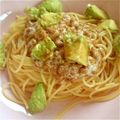 りりにゃんにゃん's cooksnap of when they made 納豆とアボカドの和風パスタ＊.