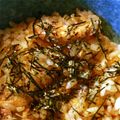 ともたろ～'s cooksnap of when they made さばみそ梅干しごはん.