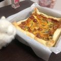 まししA's cooksnap of when they made ソーセージとまいたけのキッシュ.