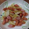 とみぃ11's cooksnap of when they made キャベツとウインナーのガリバタ炒め.