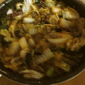 3姉妹ちゃんママ's cooksnap of when they made 白ネギと牛肉のすき焼き風.