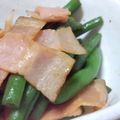 武士魂's cooksnap of when they made ベーコン&インゲンの簡単炒め♪.