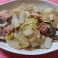 ayuuun★'s cooksnap of when they made 鮭と白菜のポン酢炒め♪.