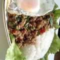 まどか＠Output's cooksnap of when they made タイ風ひき肉のバジル炒めご飯.