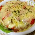 momocookin's cooksnap of when they made サーモンと豆腐の味噌豆乳グラタン☆.