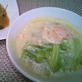 もいもい！'s cooksnap of when they made 鮭カマの豆乳みそスープ.