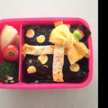 akimimayu's cooksnap of when they made キャラ弁　可愛い簡単　のり弁　プレゼント.