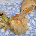 きらり流れ星's cooksnap of when they made 簡単！ひき肉と野菜のカレー春巻き.