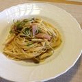 もぐり's cooksnap of when they made 水菜ときのこのパスタ.