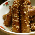 リキリキ's cooksnap of when they made 母のお袋の味♪ごぼうのいかだ揚げ☆☆☆.