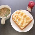 WOODs´'s cooksnap of when they made バナナ好きの塩麹トースト.