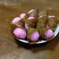 mayurami's cooksnap of when they made つぶあん桜餅.