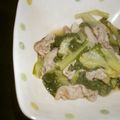 かたのさくら's cooksnap of when they made しろなと豚肉のポン酢炒め.