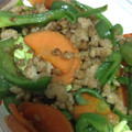 tete933's cooksnap of when they made ピーマンと挽肉炒め.