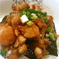 xoaixo's cooksnap of when they made 【こってり】簡単ネギねぎマヨ焼き鳥丼.