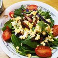 はんま's cooksnap of when they made サラダほうれん草のカリカリベーコン乗せ.