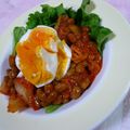 のぁmama's cooksnap of when they made 超簡単！？納豆キムチ。温玉添え♪.