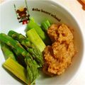 あさここなっつ's cooksnap of when they made アスパラのゴマ味噌和え.