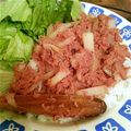 ゆみきのこ's cooksnap of when they made 母の味♡コンじゃが炒め.