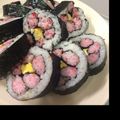 プクル's cooksnap of when they made 巻き寿司～飾り巻きーコスモス.