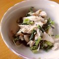 maeとも's cooksnap of when they made 健康食～大根葉と鶏胸肉の酢味噌和え.