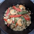 キョンちゃん's cooksnap of when they made 自宅でダッチオーブン かんたんパエリヤ.