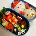 ☆★ふーママ☆★'s cooksnap of when they made クリスマス誕生日キャラ弁卵焼きプレゼント.