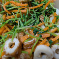 じゅんともた's cooksnap of when they made 豆苗と人参の胡麻和え.
