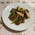yesmama's cooksnap of when they made ☆春野菜と牛肉☆ごま風味炒め.