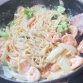 asu.7016@gmail.com's cooksnap of when they made 海老とブロッコリーのクリームパスタ.