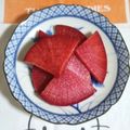 mmameco's cooksnap of when they made 紅くるり大根の甘酢漬け.