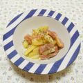 pitachan1's cooksnap of when they made ごろごろベーコンとじゃが芋のニンニク炒め.