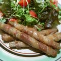 まりち♪'s cooksnap of when they made 豚肉とごぼうの甘辛スティック♪.