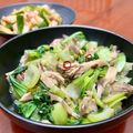 Superlittleboo's cooksnap of when they made チンゲンサイと舞茸のオイスターソース炒め.